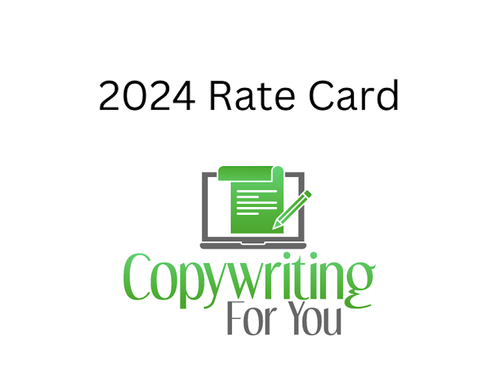 2024 Rate Card Copywriting For You.
