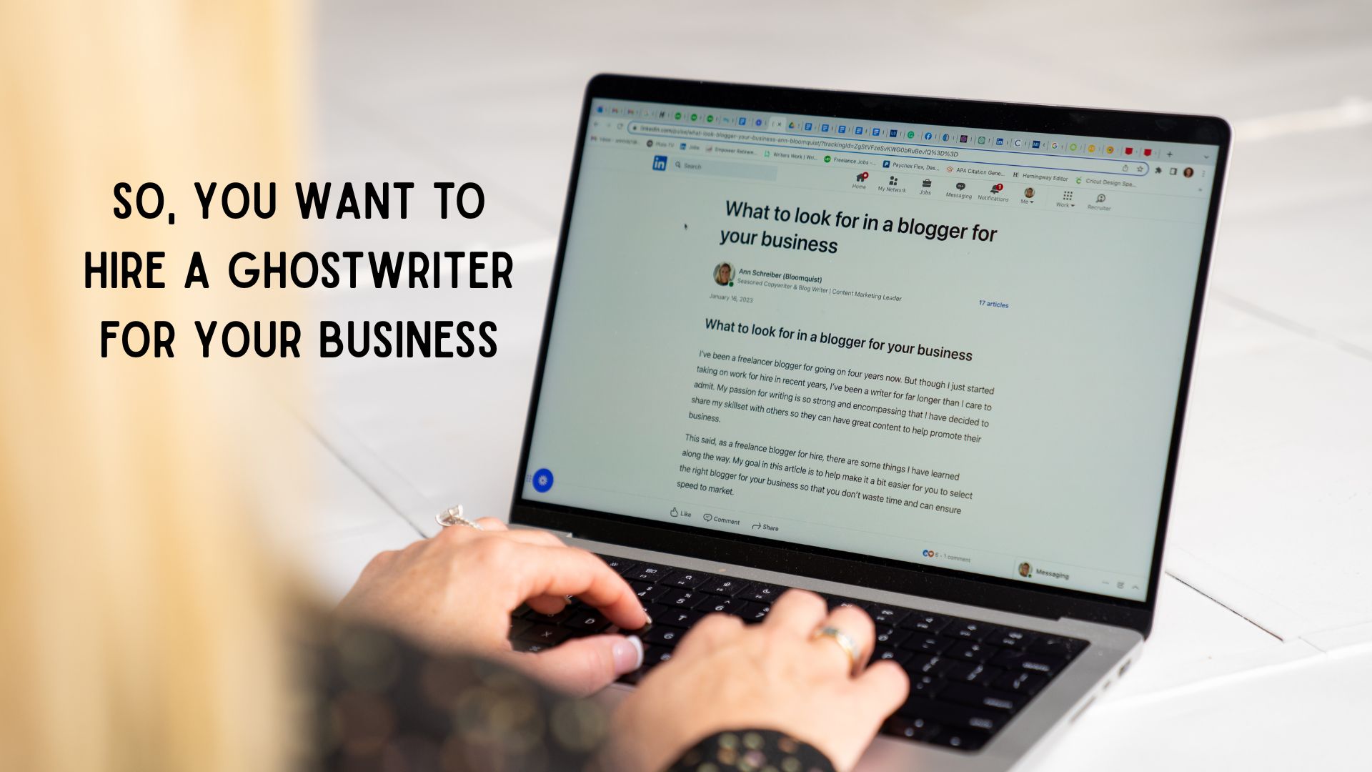 So, You Want to Hire a Ghostwriter for Your Business