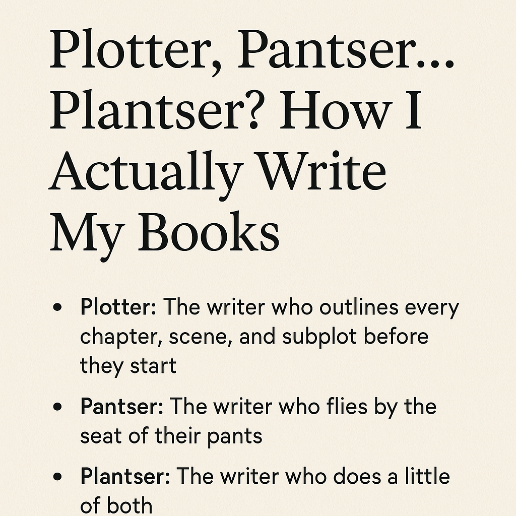 Plotter, Pantser… Plantser? How I Actually Write My Books